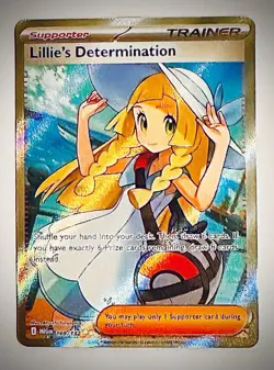 Pokemon TCG Mega Evolution Lillie’s Determination Full Art Trainer Card 169/132 - Image 1