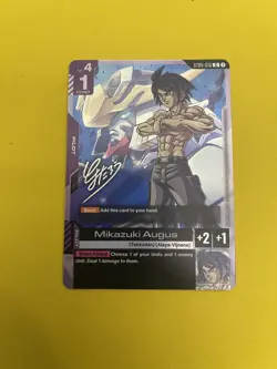 Gundam Card Game TCG - Mikazuki Augus ST05-101 DBZ Promo Card ENGLISH NM - Image 1