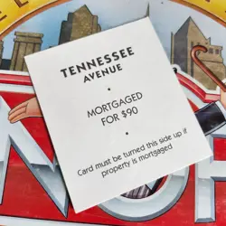 Monopoly Deluxe Edition Replacement Tennessee Ave Title Deed Card a - Image 2