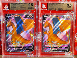 BGS 9.5 Charizard V Elite Trainer Box Promo #SWSH050 2020 Pokemon x2 cards! - Image 1
