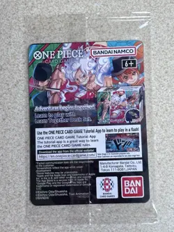 Monkey.D.Luffy College Basketball US Voyage One Piece Promotion Card SEALED - Image 2