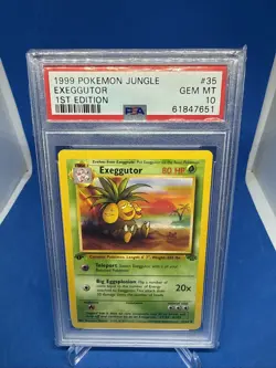 1999 Pokemon Jungle 1st edition PSA 10 Exeggutor #35 TCG Trading Card Gem Mint - Image 1