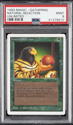 1993 MAGIC THE GATHERING UNLIMITED NATURAL SELECTION PSA 9 - Image 1