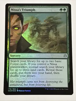 MTG War of the Spark Nissa's Triumph Foil 170/264 NM - Image 1