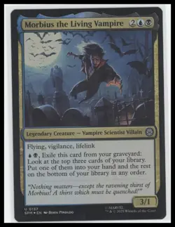 🩸 MTG Marvel’s Spider-Man Morbius, the Living Vampire Foil - Rare 🩸 - Image 1