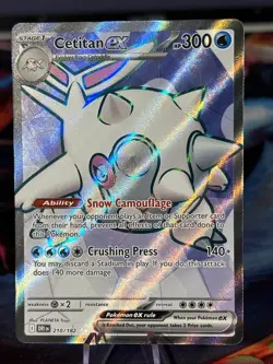 2025 POKEMON DRI EN-DESTINED RIVALS 210 CETITAN EX ULTRA RARE NM/M - Image 1