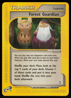 Forest Guardian 123/147 Uncommon Aquapolis Pokemon - Image 1