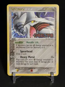 Pokemon Skarmory 26/107 EX Deoxys Reverse Holo Stamped - LP (Clean Front) - Image 4