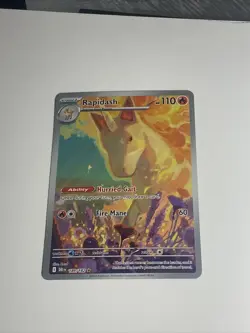 2025 POKEMON DRI EN-DESTINED RIVALS #189 RAPIDASH ILLUSTRATION RARE-L👀K🔥🔥 - Image 3