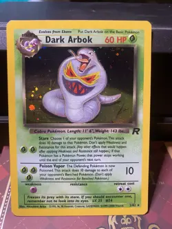 Pokemon TCG Dark Arbok Holo Rare Team Rocket Unlimited 2/82 LP - Image 1