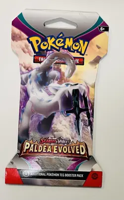Pokemon Paldea Evolved Scarlet Violet Sealed Booster Pack- SLEEVED - Image 1