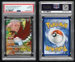 Ethan's Ho-Oh ex Ultra Rare Pokemon Destined Rivals (DRI) PSA 8 - Image 3