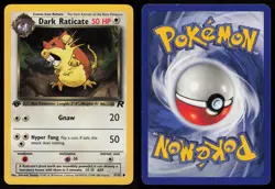Dark Raticate 51/82 Common Team Rocket 1st Edition Pokemon - Image 3