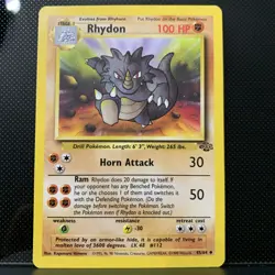 Pokemon TCG Rhydon Jungle 45/64 Kagemaru Himeno NM - Image 1