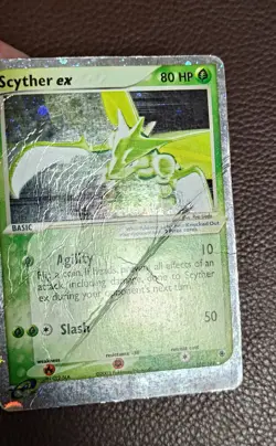 Pokemon TCG Scyther ex 102/109 Holo Ultra Rare Ruby and Sapphire (PSA 1 U) - Image 3