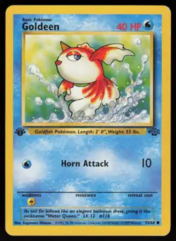 Goldeen 53/64 Common Jungle 1st Edition Pokemon - Image 1