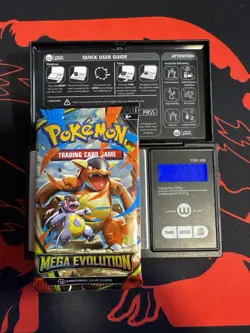 22.57g HEAVY - Pokemon TCG Mega Evolution Booster Pack Sealed / Semi GoDU - Image 1