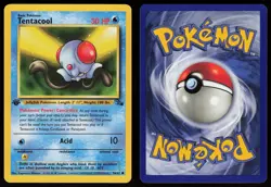Tentacool 56/62 Common Fossil 1st Edition Pokemon - Image 3