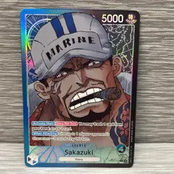 One Piece TCG Sakazuki Alt Art Leader OP05-041 Awakening of the New Era - Image 1