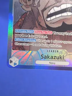 One Piece Awakening of the New Era Sakazuki OP05-041 Alternate Alt Art Leader - Image 5