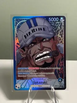 One Piece TCG Sakazuki Alt Art Leader OP05-041 Awakening of the New Era - Image 1