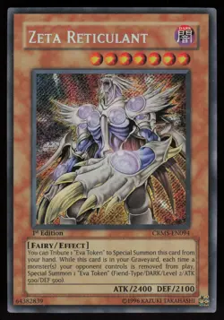 Zeta Reticulant CRMS-EN094 Secret Rare Crimson Crisis 1st Edition Yu-Gi-Oh - Image 1