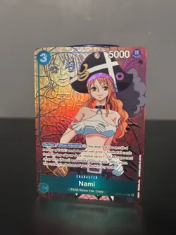 One Piece Nami OP02-036 Paramount War Alt Art Parallel NM - Image 1