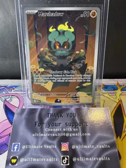 Pokemon TCG: Marshadow 146/132 IR Mega Evolution Illustration Rare Holo NM - Image 1