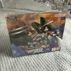 ENGLISH Union Arena UE10BT Attack on Titan Booster Box New Sealed 16 Packs - Image 1