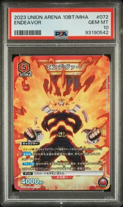 2023 Union Arena My Hero Academia Endeavor 072 PSA 10 POP 1 - Image 2