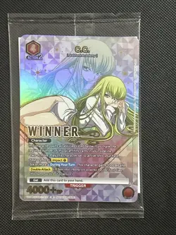 C.C. CGH-1-077 Winner Promo - Union Arena Code Geass - Sealed - Image 1