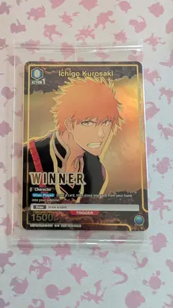 Union Arena TCG Ichigo Kurosaki UEPR/BLC-2-016 Winner Promo Sealed Bleach TYBW - Image 1
