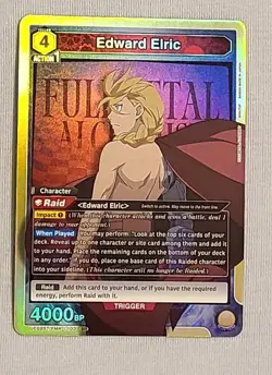 Union Arena Edward Elric UE09ST/FMA-1-103 FULLMETAL ALCHEMIST Foil Near Mint - Image 1