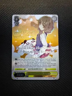 Weiss Schwarz Rascal Bunny Girl Senpai Kaede Azusagawa SBY/W64-E002SP SP English - Image 1
