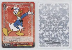 2023 Weiss Schwarz CCG Disney 100 Japanese Sore loser Donald Duck #Dds/S104-063 - Image 3