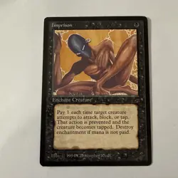Imprison - Legends - Rare - MtG - Disavowed/banned, Lightly Played - See Pics - Image 1