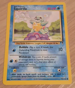95/110 Squirtle Legendary Collection Pokemon Card 2002 NM - Image 1