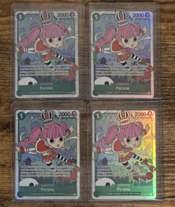 One Piece TCG Perona OP12-034 SR Legacy of the Master English Lot (4Cards) - Image 1