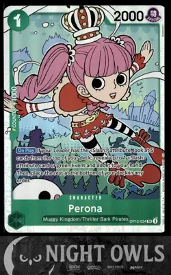 One Piece TCG | 4x Playset Perona SR Legacy of the Master OP12-034 | NM ENG - Image 4