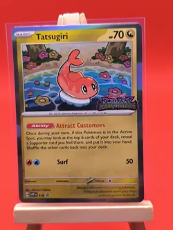 Tatsugiri SVP118 Twilight Masquerade Prerelease Promo Holo Rare Pokemon Card - Image 2
