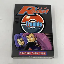 Pokemon WOTC Team Rocket Trouble Theme Deck Empty Box NO CARDS - Image 1
