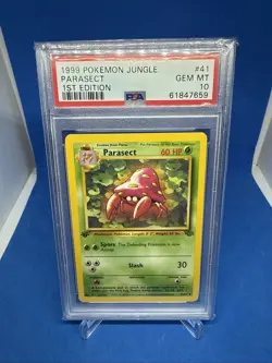 1999 Pokemon Jungle 1st edition PSA 10 Parasect #41 TCG Trading Card Gem Mint - Image 1