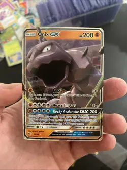 Onix GX - 36/68 - Pokemon Hidden Fates Sun & Moon Ultra Rare Card NM - Image 1