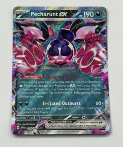 Pokemon TCG Pecharunt ex Double Rare Holo NM Card 039/064 Shrouded Fable - Image 1