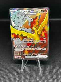 Pokemon Card Team Rocket's Moltres EX 208/182 Destined Rivals NM ✨ - Image 1