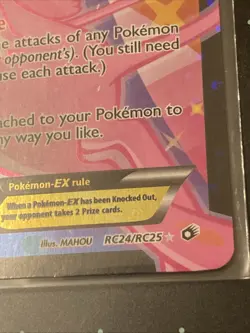Pokemon TCG Mew EX RC24/RC25 Legendary Treasures Full Art MP Rare Card - Image 3