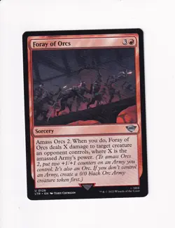 2023 MTG MAGIC THE GATHERING LORD OF THE RINGS FORAY OF ORCS (X) - Image 1