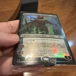MTG Magic the Gathering Secret Lair Stained Glass Foil Nissa Who Shakes World - Image 2