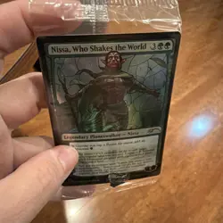 MTG Magic the Gathering Secret Lair Stained Glass Foil Nissa Who Shakes World - Image 3
