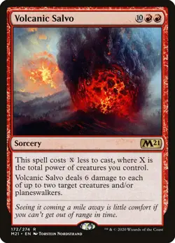 MTG Volcanic Salvo Core 2021 172 Regular Rare - Image 1